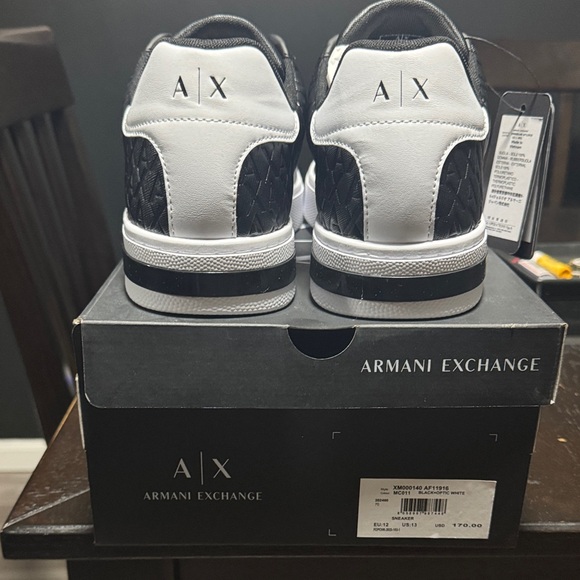 Armani Exchange Men's Monochrome Sneakers - Picture 1 of 5